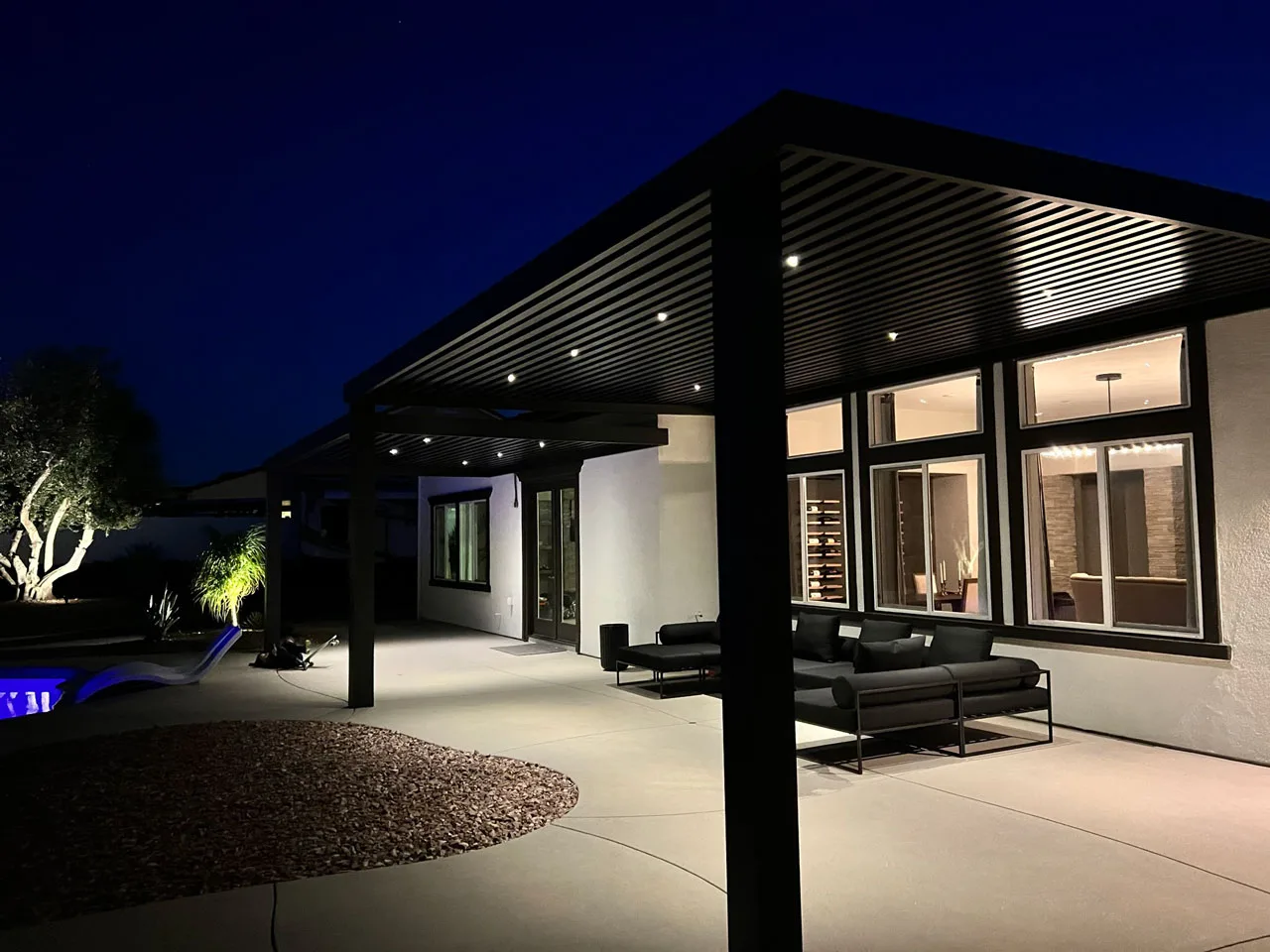 Elite L.A. Patios - Ultimate Guide to Hosting an Outdoor Dinner Party in LA - 4K Pergolas and Facade Structure