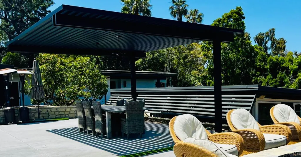 Elite L.A. Patios - Motorized Pergolas: The Future of Backyard Lounging - outdoor patio pergola