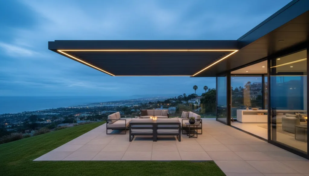 Cantilever Pergola Design: Maximizing Los Angeles Views with 4K Aluminum