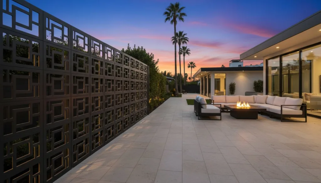 Artistic Privacy Walls in Los Angeles: Elevating Seclusion into High-End Outdoor Art