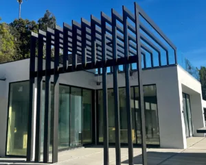 Elite L.A. Patios - custom 4K Aluminum functional sculpture pergola
