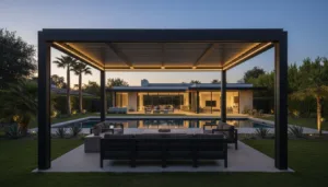 Sophisticated Black Aluminum Pergola Ideas for Luxury SoCal Living