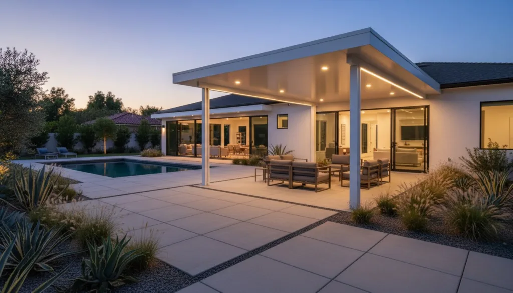White Aluminum Patio Cover Designs: Sophisticated Trends for 2026