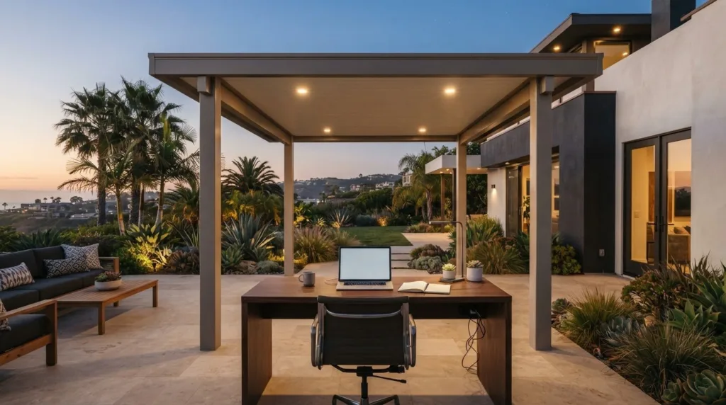 Insulated Aluminum Patio Cover: Create a More Functional Outdoor Workspace