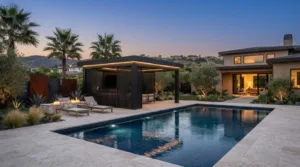 Aluminum Pool Cabana in Los Angeles: Design a Refined Poolside Retreat