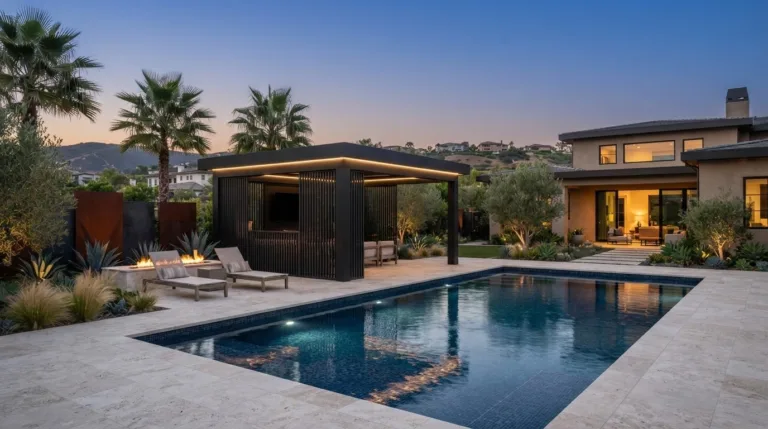 Aluminum Pool Cabana in Los Angeles: Design a Refined Poolside Retreat
