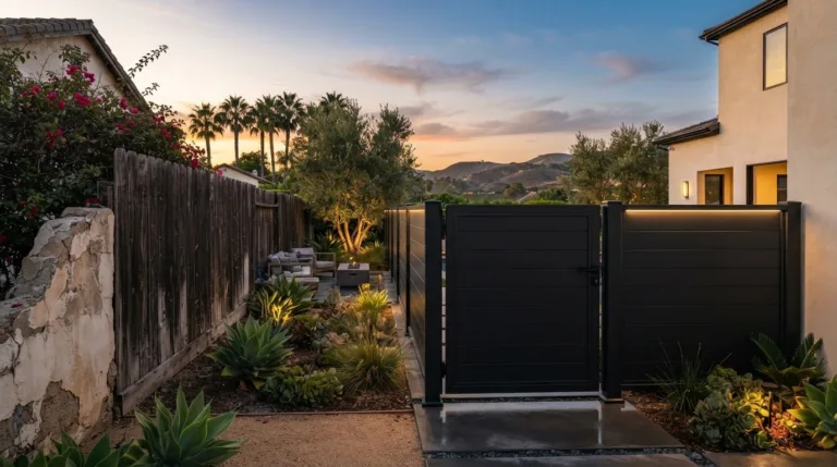 Replace a Wood Fence with Aluminum in Orange County